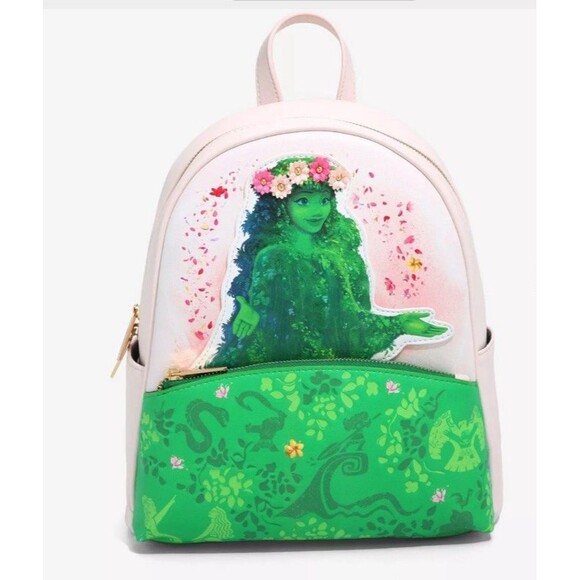 Danielle Nicole Disney Moana Te Fiti Floral Mini Backpack Front Zip Pouch NEW - Picture 1 of 8